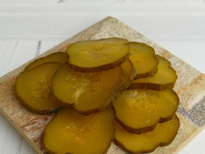 chopped cucumbers