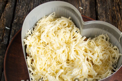 a layer of grated cheese