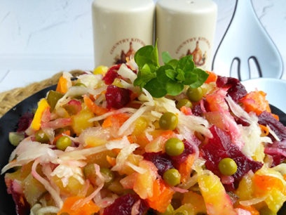 vinaigrette with sauerkraut is ready