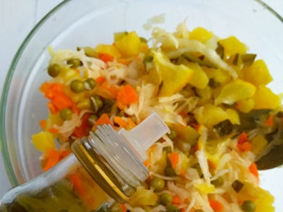 season with vegetable oil