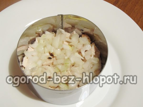 layer of pickled onions