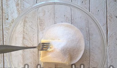 mix butter with sugar