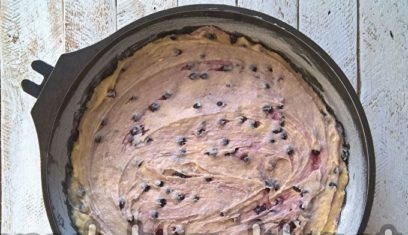 put the dough in the mold