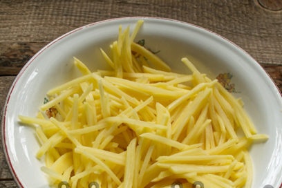 grate potatoes