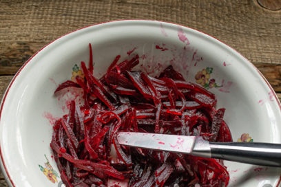 chop the beets