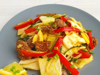 lay out the salad