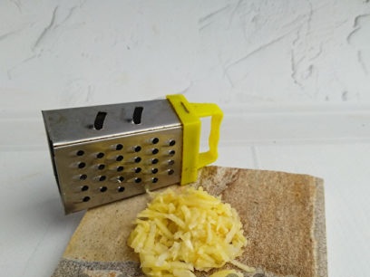 grate garlic