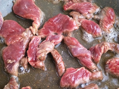 fry meat