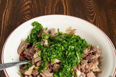 add chopped cilantro