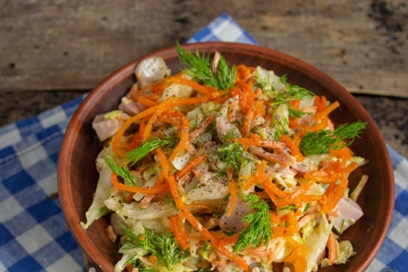 garnish with korean carrots
