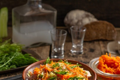 The table salad is ready
