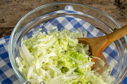 chopped cabbage
