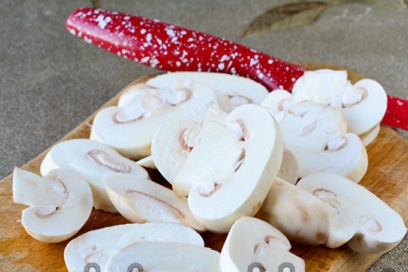 cut mushrooms