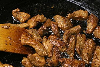 fry meat