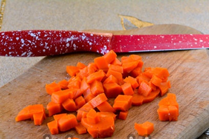 chopped carrots