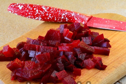 chopped beets