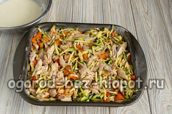put the ingredients in a mold