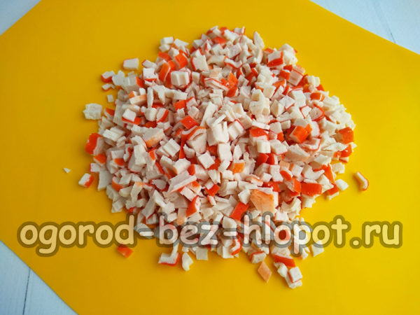 chop crab sticks