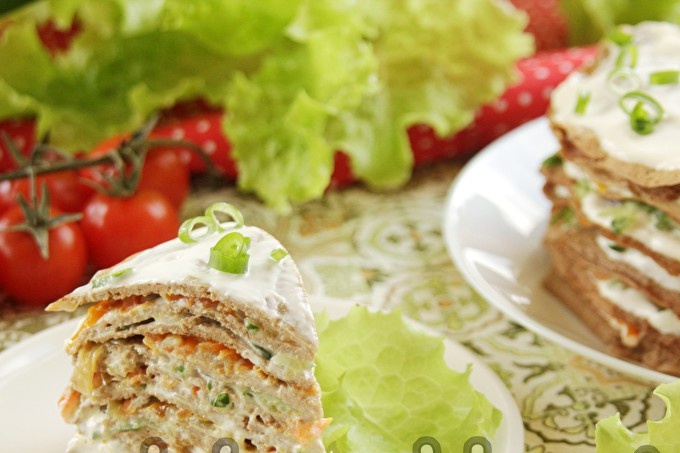 chicken liver cake