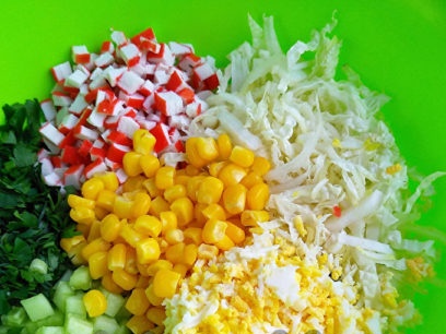 put the ingredients in a bowl