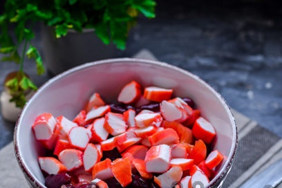 chop crab sticks