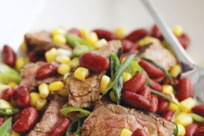 bean and beef salad