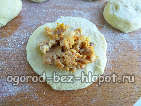 lay out the filling