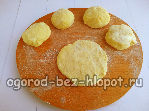 potato dough pieces