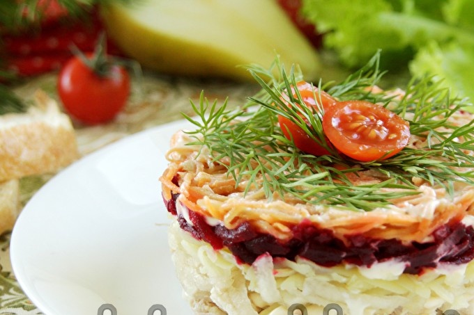 unusual yummy salad