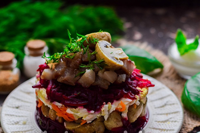 salad with herring is tastier than 