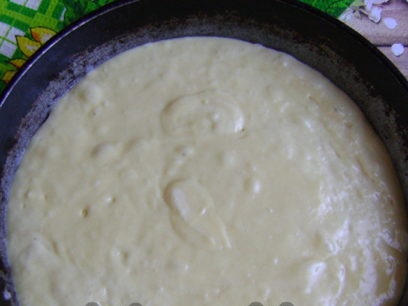 pour out the dough