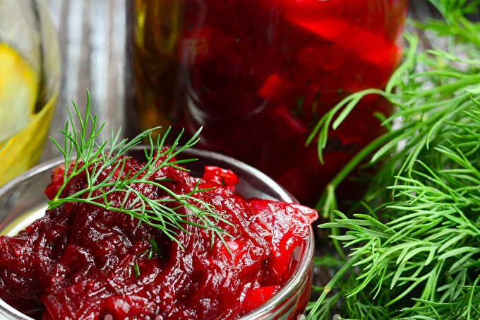 beetroot caviar in kindergarten