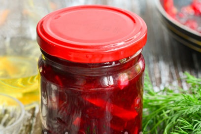 beetroot caviar is ready