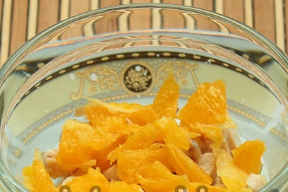 layer of orange