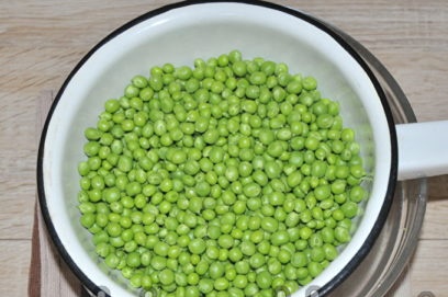 rinse the peas
