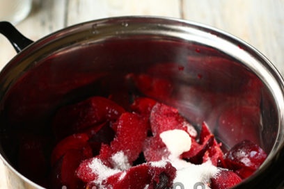 add water and sugar