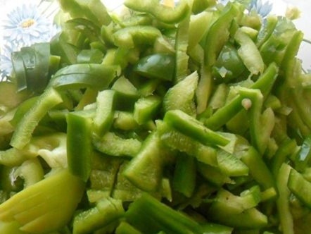cut the peppers