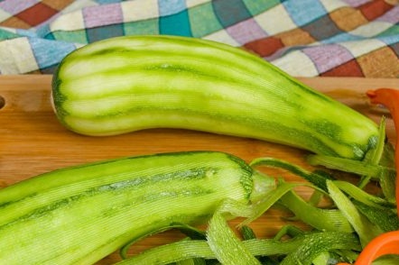 Peeled Zucchini