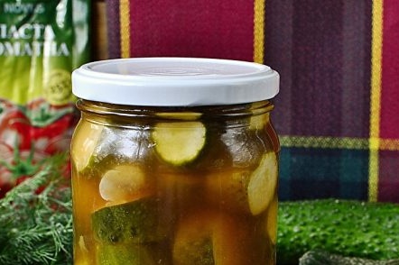 appetizer of cucumbers for the winter