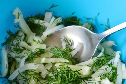 combine vegetables