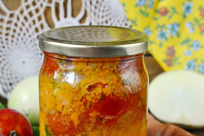 Tomatoes in Korean for the winter, the most delicious recipe with photos