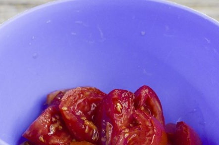Tomatoes in a cup