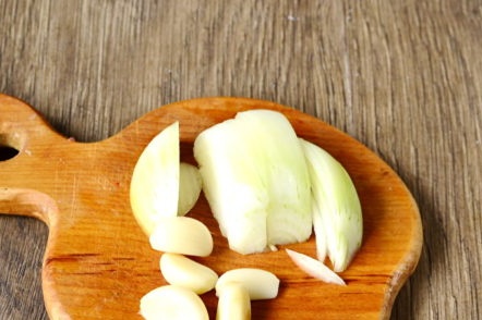 onion and garlic