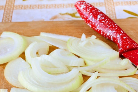 chop the onion