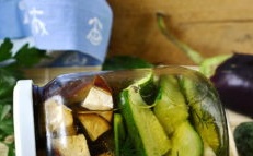 eggplant cucumbers