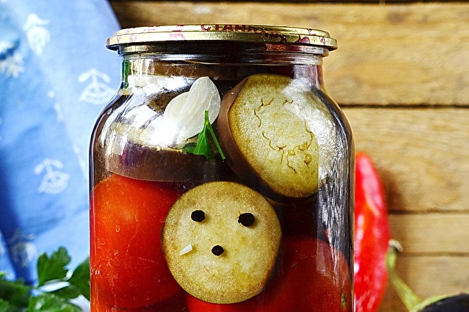 eggplant tomatoes