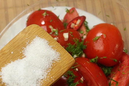 add salt and sugar