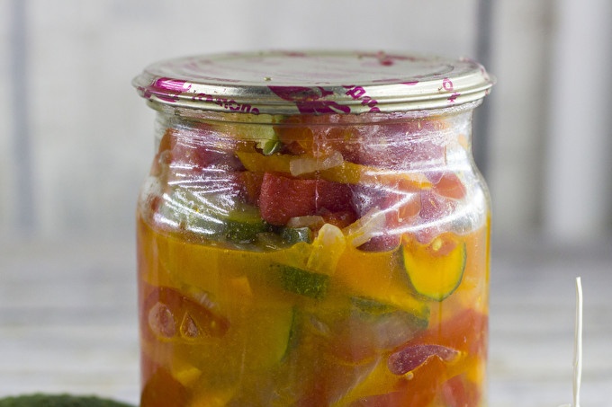 Cucumber Salad and Tomato