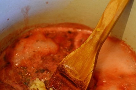 add spices to the sauce