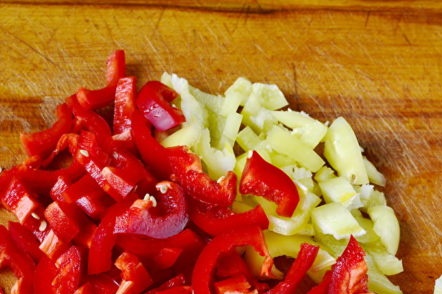chopped bell pepper